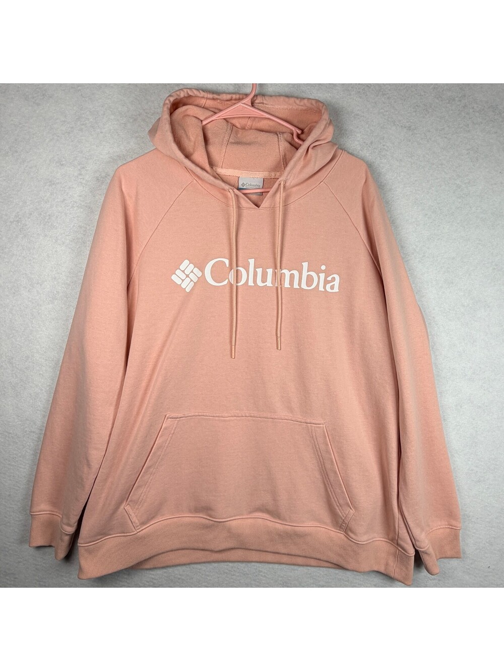 Columbia Pink Hoodie Sweatshirt 1X Casual Pullover